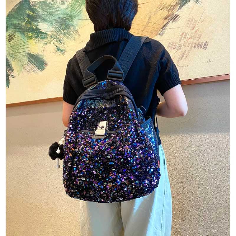 Interior Design Women - Women's Backpack New Trend Sequin Design