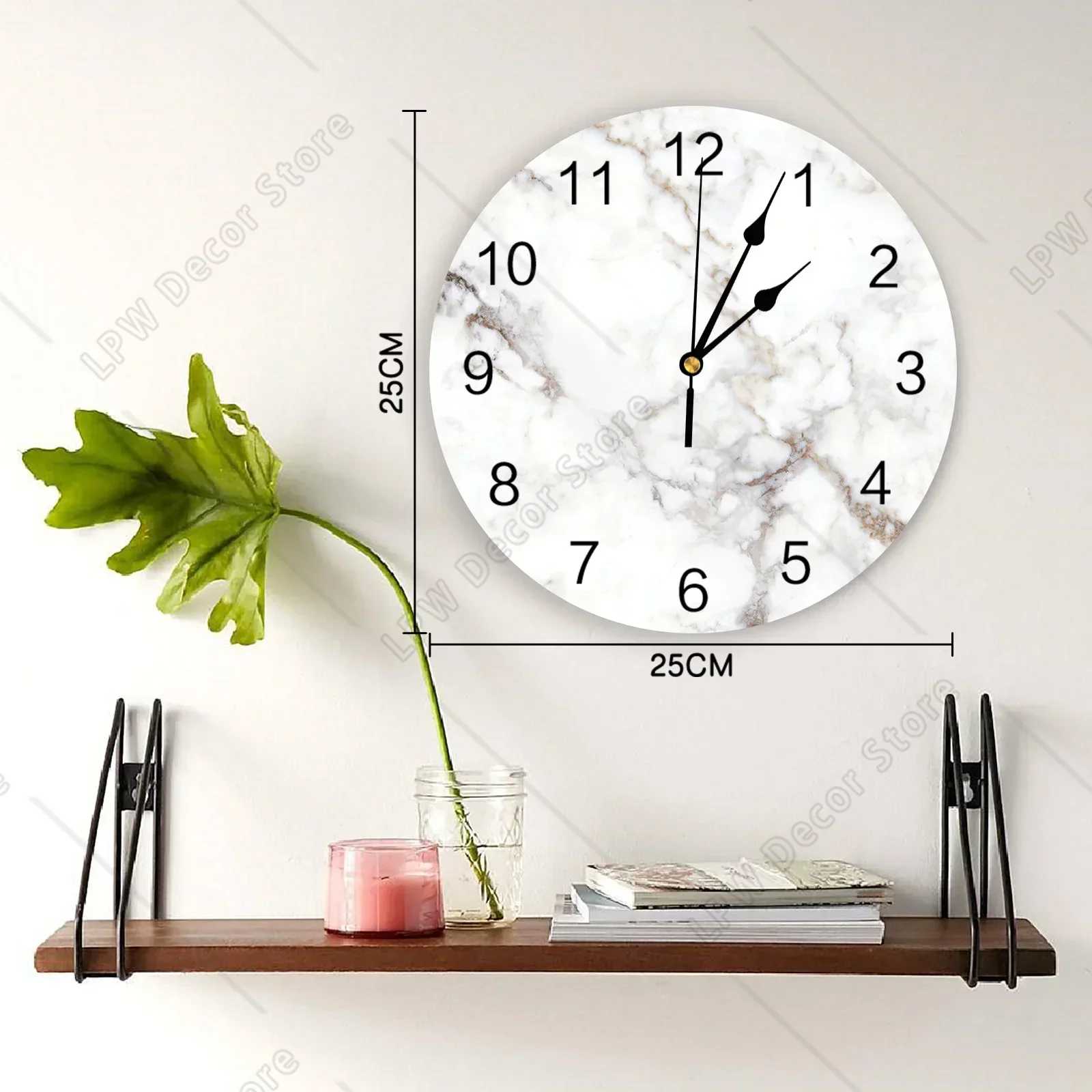 Marble Agate Wall Clock Modern - Interior Design Kitchen And Living Room recensione e prezzo