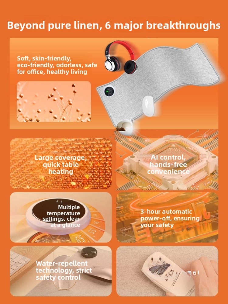 Heated Mousepad Linen Material - Interior Design Warm recensione e prezzo