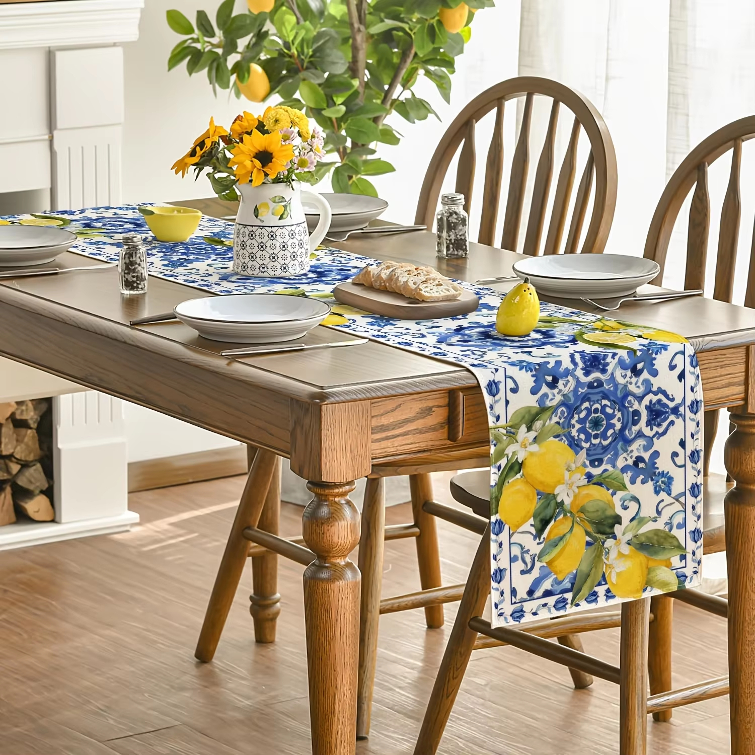 1pc Table Runner Printed With  - Interior Design Kitchen And Living Room recensione e prezzo
