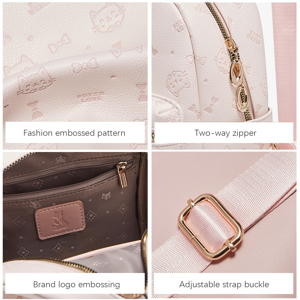 FOXER Brand PVC Leather Backpa - Interior Design Women recensione e prezzo