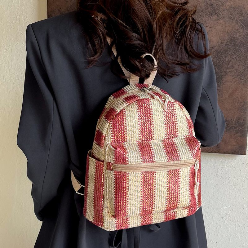 Colorful Grass Woven Backpack  - Interior Design Women recensione e prezzo