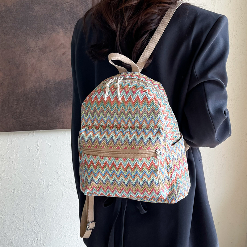 Colorful Grass Woven Backpack  - Interior Design Women recensione e prezzo